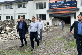 بازدید سرپرست محترم دانشگاه تهران از پروژه های در حال ساخت و پروژهای تکمیل شده و قابل بهره برداری  دانشگاه در کاسپین (چوکا) در  مورخ ۲۸ خرداد ۱۴۰۴